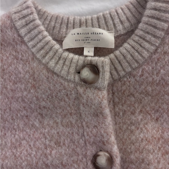 EUC Sézane Teo Jacket in Mottled Beige Size S - Picture 9 of 13